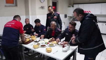 İtfaiyeciler İlk Sahuru Görev Başında Yaptı