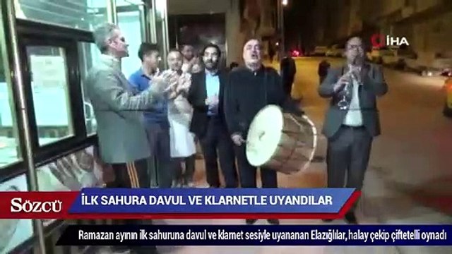 İlk sahura davul ve klarnet sesiyle uyandılar, halay çekip çiftetelli oynadılar