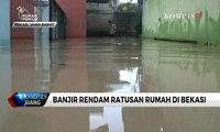 Ratusan Rumah di Bekasi Terendam Banjir Hampir 1 Meter
