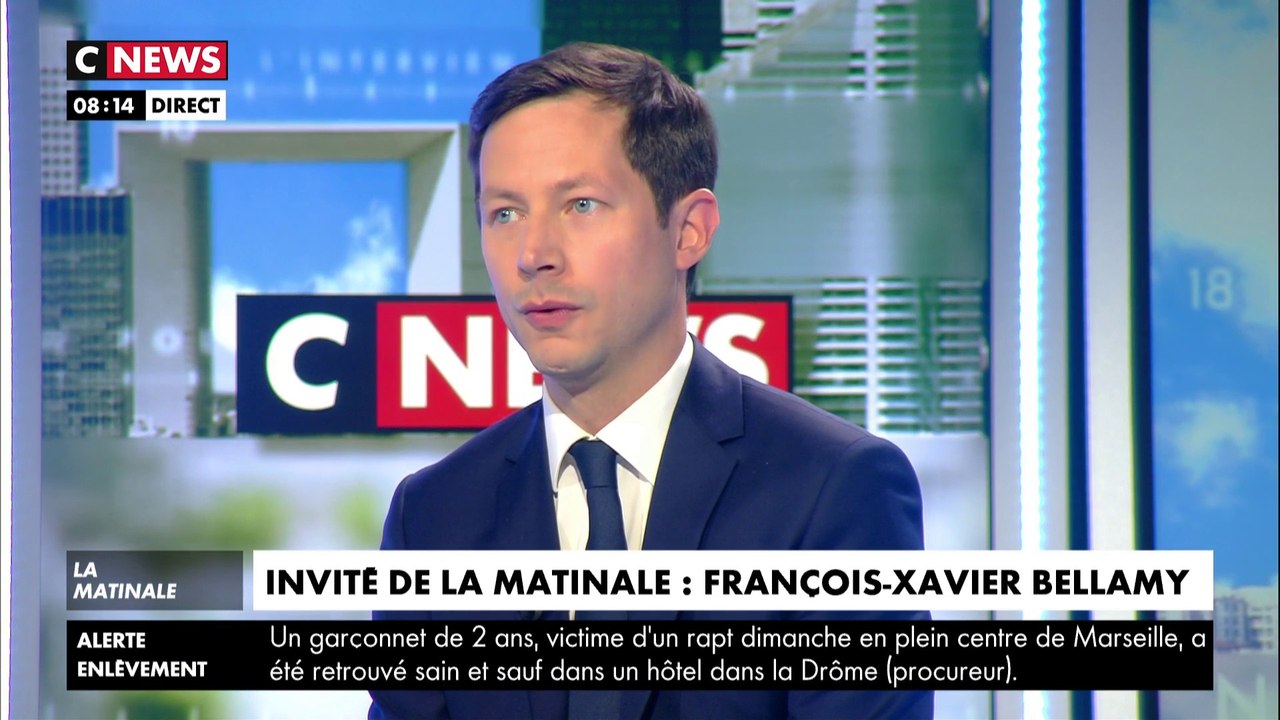 François-Xavier Bellamy : "La stratégie de Macron consiste à avoir Mme Le Pen face à lui"