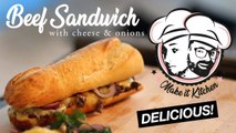 Cheesy beef sandwich - Easy Sandwich recipe