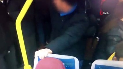 Son işinde yakayı ele veren minibüs faresinin hırsızlık anları kamerada