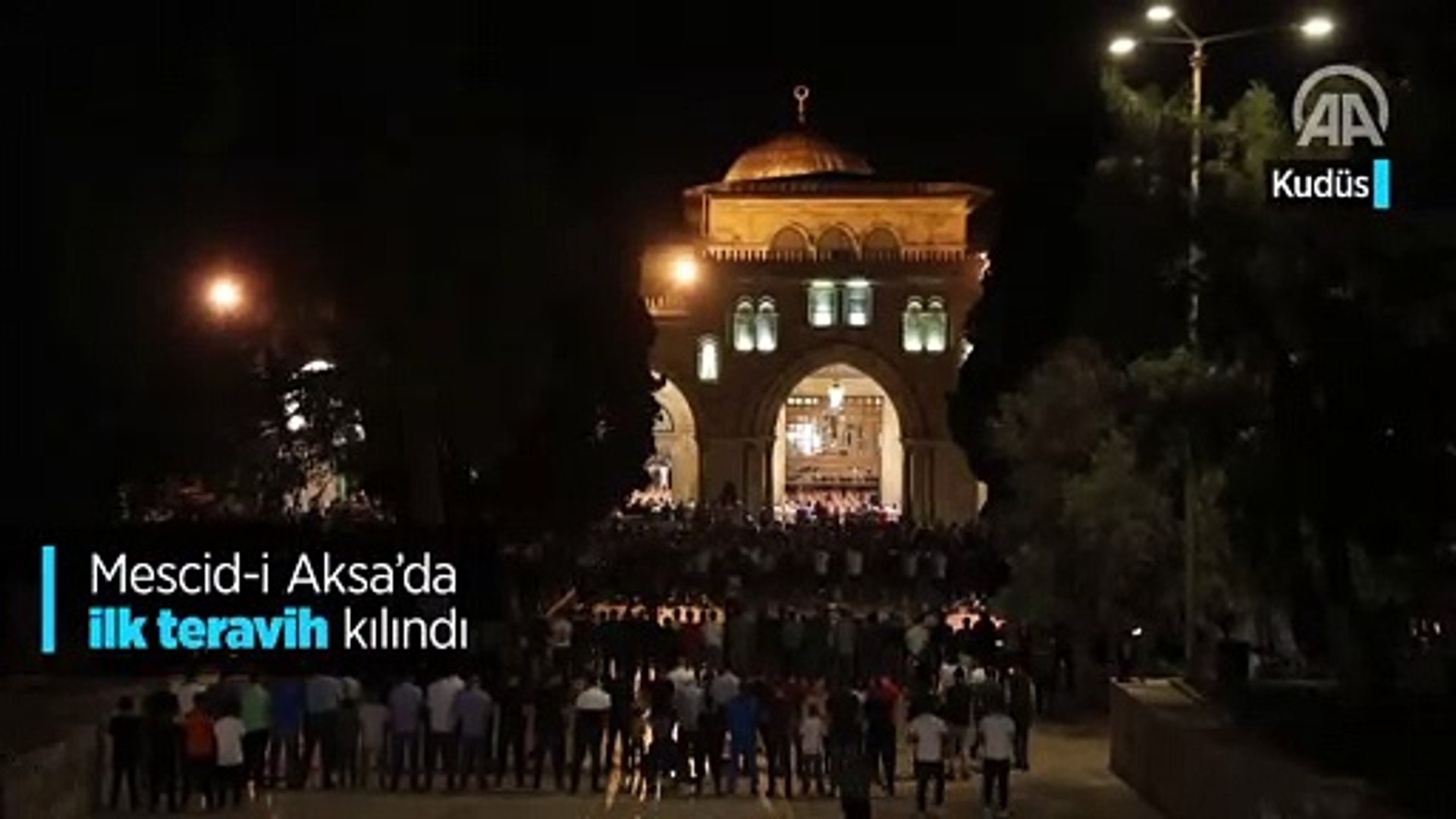 Mescid I Aksa Da Ilk Teravih Kilindi Dailymotion Video