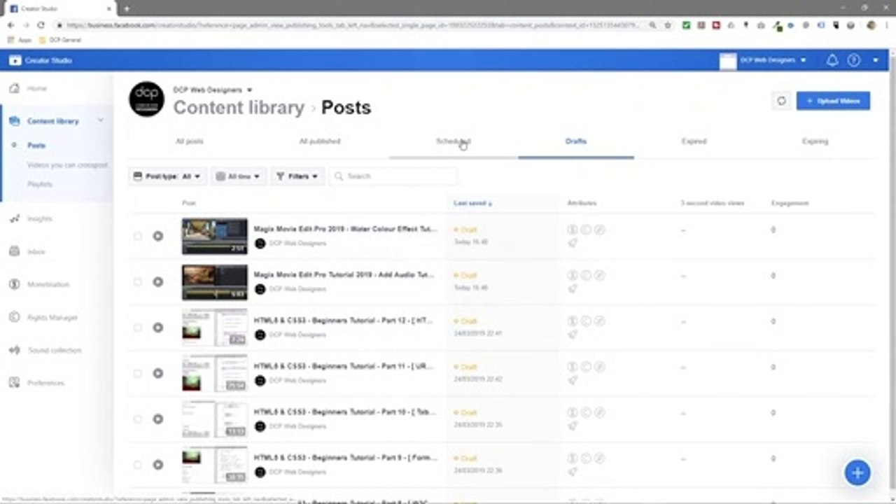 Facebook Video Post Scheduling Tutorial ⏱