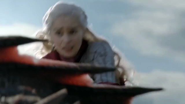 Game of Thrones S8E4 - Rhaegal is killed by Euron and the Ironfleet gameofthrones
