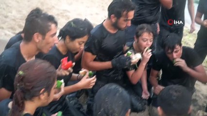 SAR timlerinin zorlu eğitimleri havadan görüntülendi