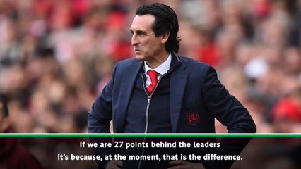 Emery aims to reduce 27 point difference in Premier League