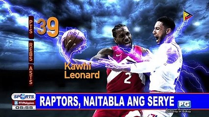 Raptors, naitabla ang serye