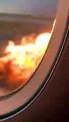 தீப்பற்றி எரிந்த ரஷ்ய விமானம்-வீடியோ