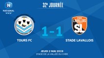 J32 Tours FC - Stade Lavallois (1-1), le résumé I National FFF 2018-2019