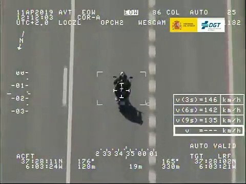 VÍDEO: Pegasus también sabe controlar la velocidad de las motos desde el aire