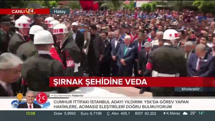 Şırnak şehidine veda