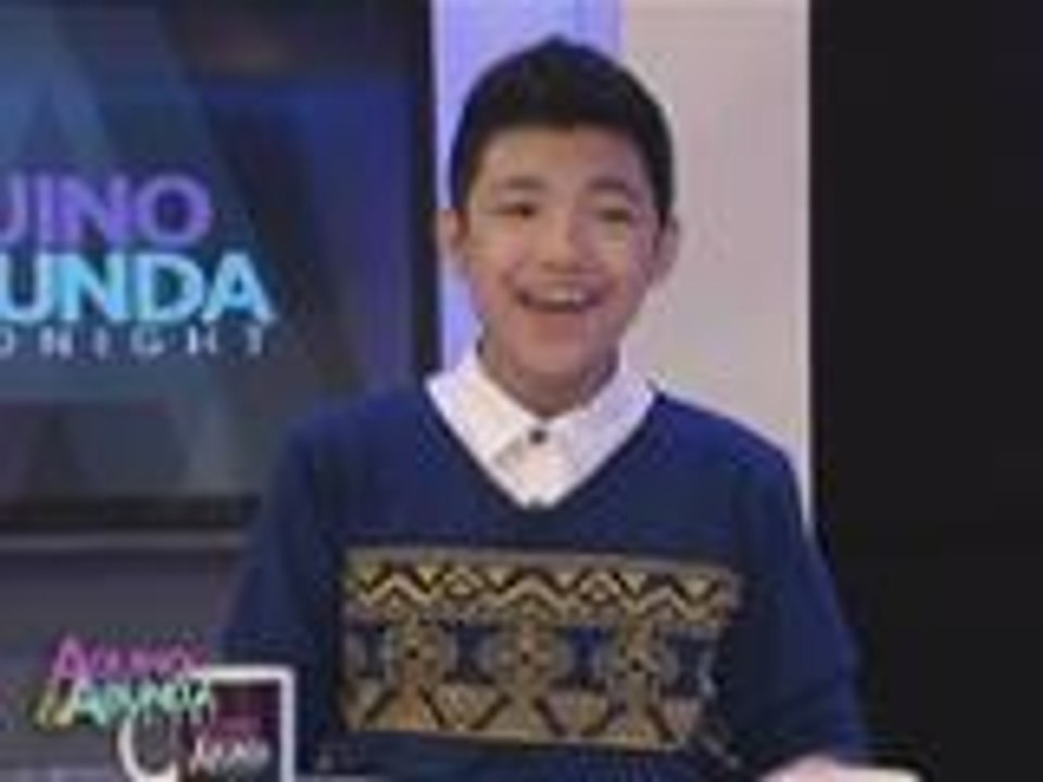 Darren Espanto sings "Chandelier" on Aquino and Abunda Tonight