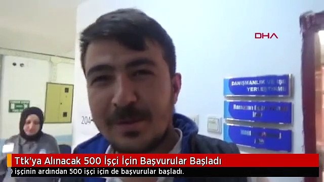 Ttk'ya Alınacak 500 İşçi İçin Başvurular Başladı