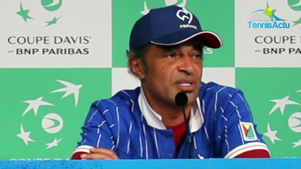 Coupe Davis 2018 - Polémique France-Suisse de 2014, Noah "taclé": "C'est notre dernière, c'est le moment de se dire les choses en face, les yeux dans les yeux..."