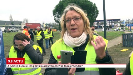 A Sainte-Eulalie les gilets jaunes veulent "se faire entendre"