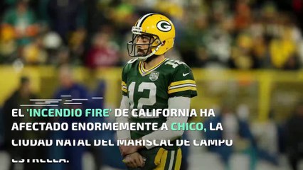 Aaron Rodgers dona $1 millón a afectados por incendios forestales en California