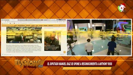El Show del medio Día,  EL Diputado Manuel Diíz se opone a reconocimiento a Anthony Rios 26/11/2018