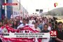 Profesores del Sutep protestaron en el Centro Histórico de Lima