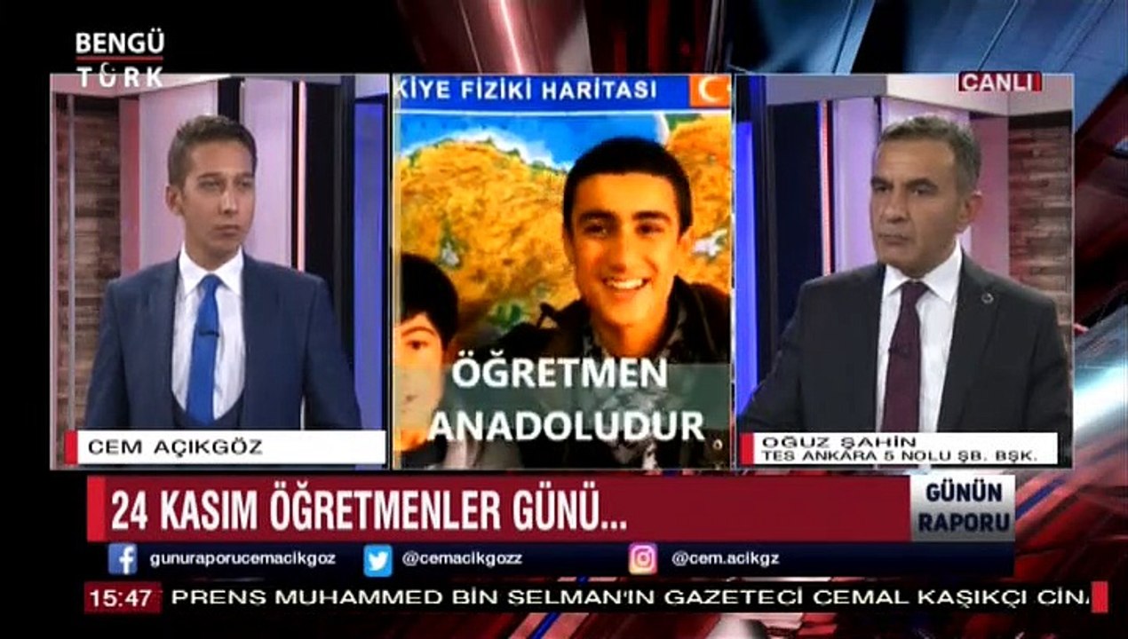 23 KASIM GÜNÜN RAPORU CEM AÇIKGÖZ TES OĞUZ ŞAHİN
