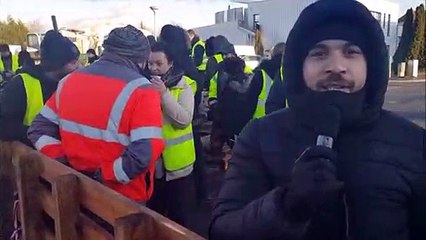 Gilets jaunes : blocage chez Loomis à Mulhouse