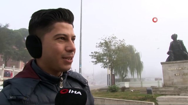 Edirne’de sis etkili oluyor, görüş mesafesi 60 metreye kadar düştü