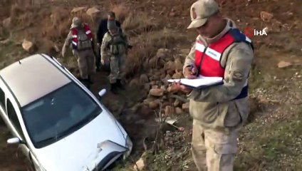 Gercüş'te Trafik Kazası! Otomobil Menfeze Uçtu: 1’i Ağır, 3 Yaralı