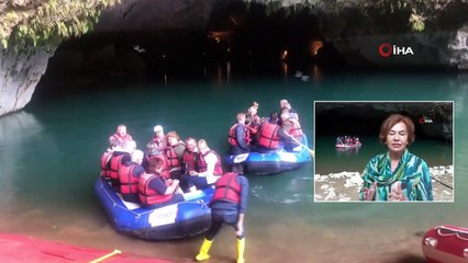 Türkiye'nin En Büyük Yeraltı Gölüne Sahip Mağarasına Ziyaretçi Akını