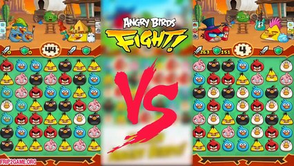 Angry Birds Fight - Rare Santa Turtle Pig Vs Seastar Pig