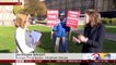 Täglich vor dem Parlament: Aktivisten gegen den Brexit | DW Nachrichten