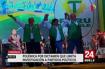 Congreso: dictamen sobre financiamiento de partidos políticos genera polémica