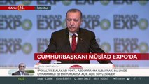 Cumhurbaşkanı Erdoğan konuşma yapıyor