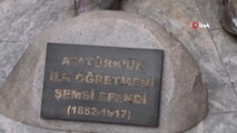 Öğretmenler Günü'nde Atatürk'ün Öğretmeni Şemsi Efendi'nin Heykeli Açıldı