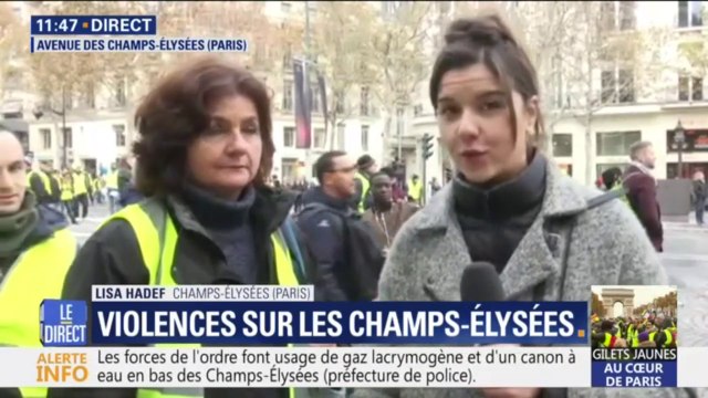 On espère que les casseurs ne cassent pas tout car on est pacifistes , assure cette membre des gilets jaunes