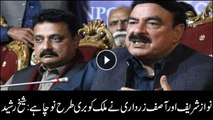 Nawaz and Zardari looted the country badly, Sheikh Rasheed