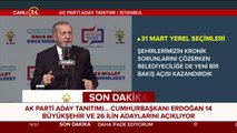 Erdoğan: AK Parti'nin her seçimde oy hedefi yüzde 100'dür