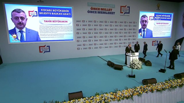 Cumhurbaşkanı Erdoğan - Kilis, Kocaeli ve Malatya adaylarının açıklanması - İSTANBUL