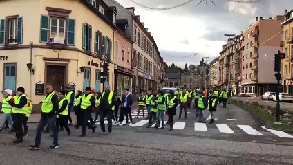 Gilets jaunes à Sarreguemines : le cortège se met en marche