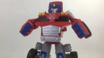 Transformers Rescue Bots Optimus Prime Transforming Robot by Playskool Heroes || Keith's Toy Box