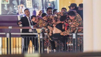 Man attempts to jump off ledge at Suria KLCC