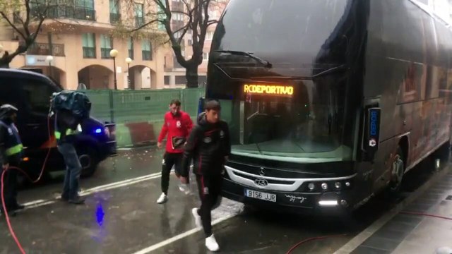 Deportivo de la Coruña - Osasuna: Llegada del Dépor a Riazor