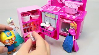 Cooking Frozen Elsa Kitchen Fridge Oven Toy Surprise Eggs Play Doh Toys