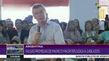 Argentina: falsas promesas de Macri perjudican a jubilados