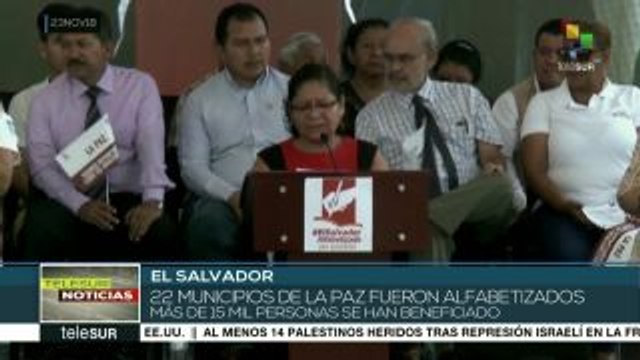 El Salvador: declaran departamento de La Paz libre de analfabetismo