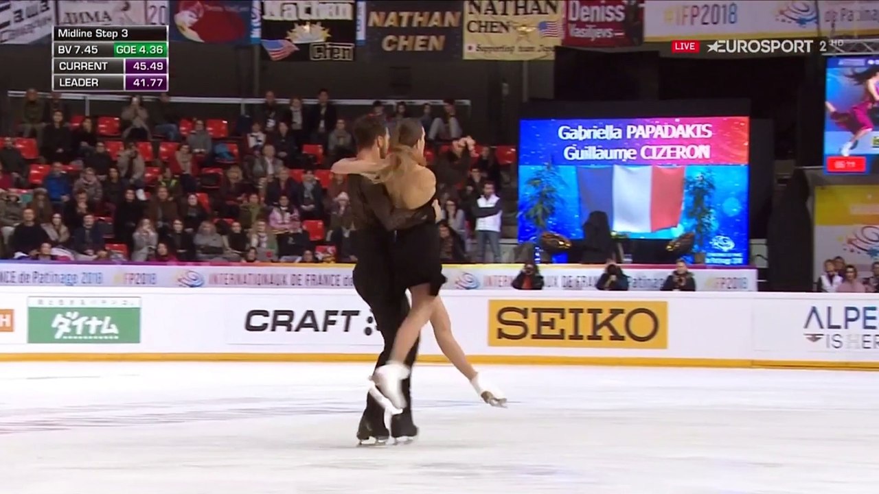 Gabriella PAPADAKIS /  Guillaume CIZERON .RD -- Trophée de France 2018 【B.ESP】