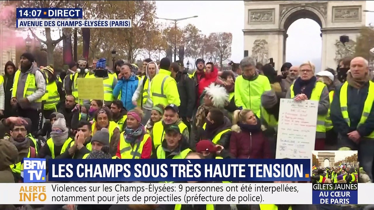"Gilets jaunes": Les Champs-Élysées sous très haute tension (1/2)