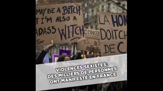 Violences sexistes: Des milliers de femmes et d'hommes ont manifesté 50 villes de France
