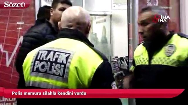 Polis memuru silahla kendini vurdu