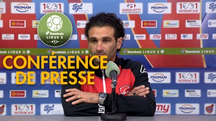 Conférence de presse AS Béziers - Valenciennes FC (1-1) : Mathieu CHABERT (ASB) - Réginald RAY (VAFC) - 2018/2019