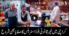 Authorities start razing illegal food streets in Karachi